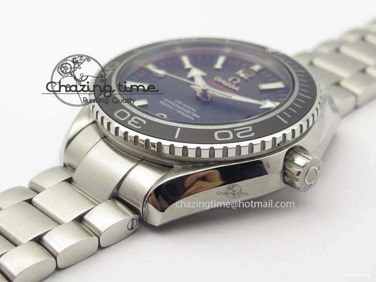 0308 Planet Ocean SS Bp Maker 45mm Black Bezel On SS Bracelet A OnTrend 8218
